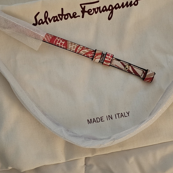 Salvatore Ferragamo New Bianco Calf Stampa Bat Margot - Picture 14 of 14